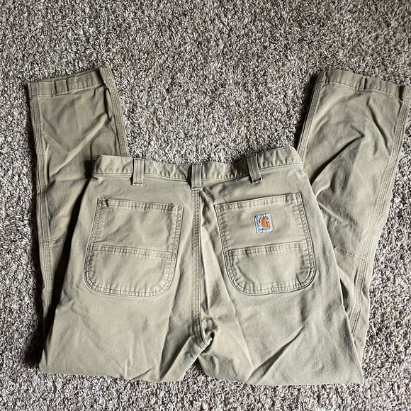 Carhartt straight fit, khaki color jeans - Picture 8 of 13